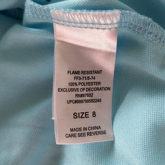 Disney Frozen Elsa Nightgown Dress Size 8 - Picture 3 of 4